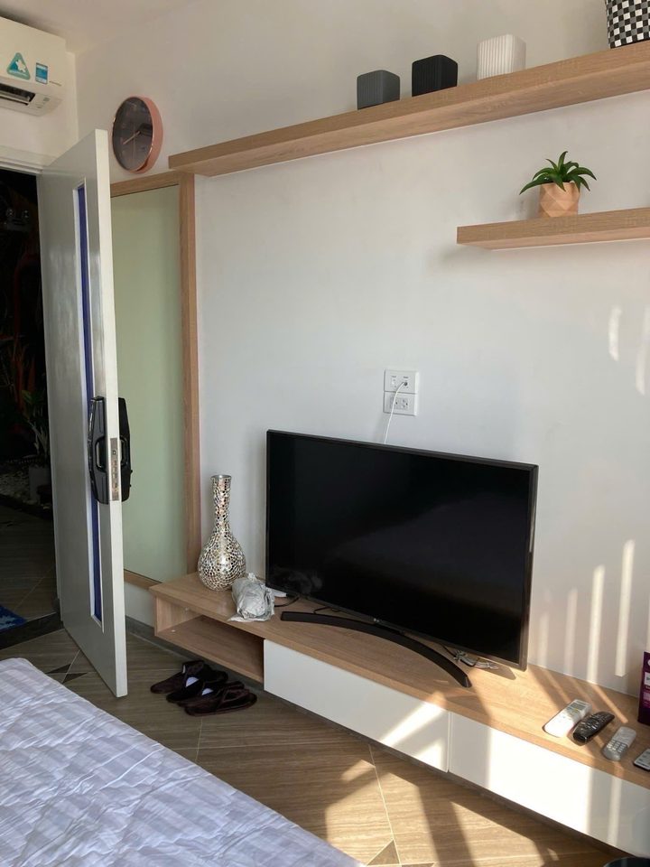 Kệ TV và kệ treo tường trong căn studio